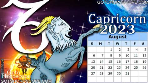 capricorn horoscope august 2023 youtube